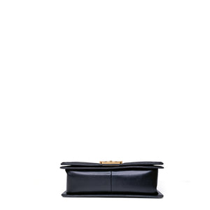 CHANEL LE BOY MEDIUM LAMB SKIN BLACK GHW