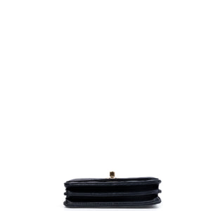 CHANEL MINI TRENDY CC WALLET ON CHAIN LAMBSKIN LEATHER BLACK LGHW