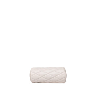 SAINT LAURENT SADE TUBE SHOULDER BAG MINI WHITE GHW