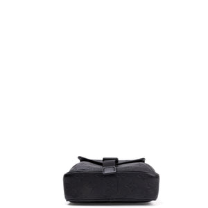 LOUIS VUITTON GETAWAY MESSENGER  BLACK MONOGRAM SHADOW LEATHER BLACK HARDWARE