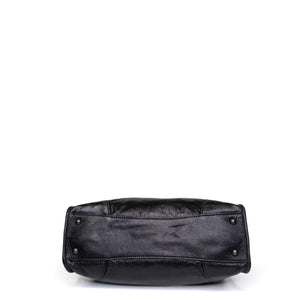 MIUMIU TOTE BAG LEATHER BLACK