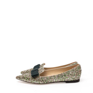 JIMMY CHOO GALA PEPPERMINT FLAT SIZE 37