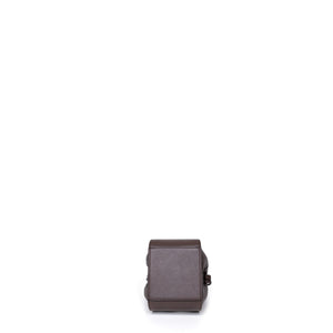 LOEWE MINI HAMMOCK DRAWSTRING BAG GRAINED CALF SKIN DARK TAUPE SHW