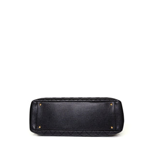 CHANEL CAVIAR GRAND SHOPPING TOTE BAG XL BLACK GHW