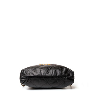 CHANEL 22 BACKPACK CALFSKIN BLACK GHW