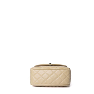 CHANEL CAMERA BAG WITH TASSEL BEIGE SHW