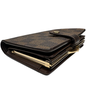 LOUIS VUITTON DAMIER EBENE FRENCH COMPACT WALLET