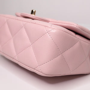 CHANEL 25P TOP HANDLE MINI FLAP BAG （MICROCHIP)