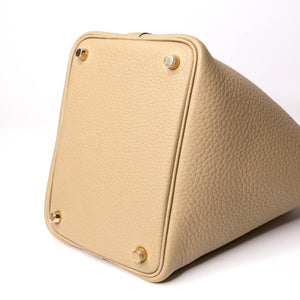 HERMES PICOTIN 18 LOCK BAG CLEMENCE TRENCH GHW STAMP K