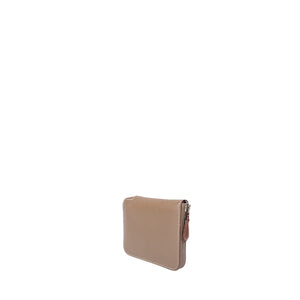 HERMES SILK IN COMPACT WALLET EPSOM ETOUPE GHW STAMP Y