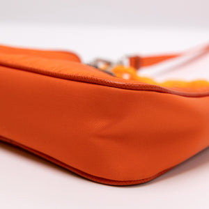 PRADA MINI HOBO NYLON ORANGE SHW