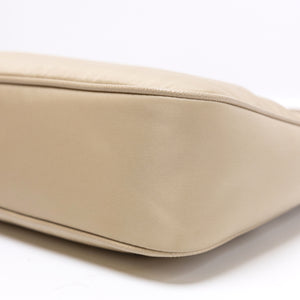 PRADA RE-EDDITION 2005 RE-NYLON SAFFIANO MINI BAG BEIGE SHW