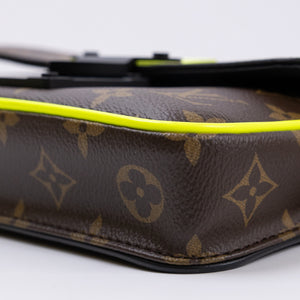 LOUIS VUITTON S LOCK SLING BAG MONOGRAM CANVAS BLACK HARDWARE