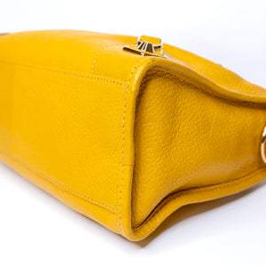 BALENCIAGA SMALL CLASSIC CITY CROSSBODY BAG YELLOW GHW