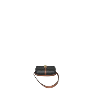 CELINE CLUTCH ON STRAP TABOU IN TRIOMPHE CANVAS AND CALFSKIN