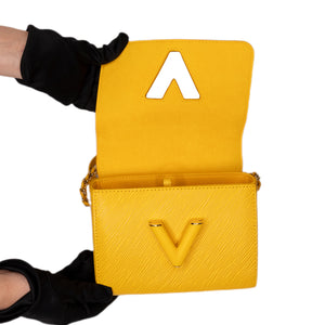 LOUIS VUITTON TWIST MM EPI LEATHER YELLOW GHW (MICROCHIP)