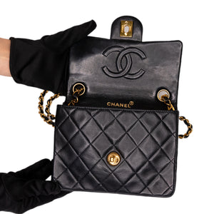 CHANEL VINTAGE CLASSIC SQUARE FLAP LAMBSKIN GHW