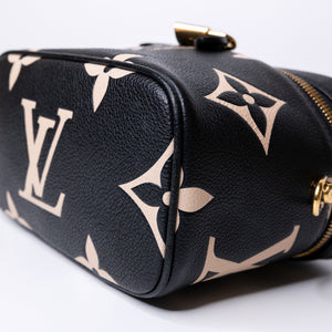 LOUIS VUITTON VANITY PM BLACK/BEIGE CALFSKIN GHW