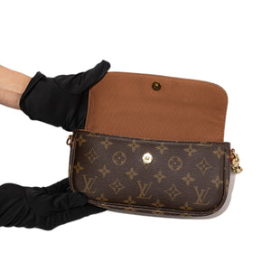 LOUIS VUITTON IVY WALLET OF CHAIN MONOGRAM CANVAS GHW