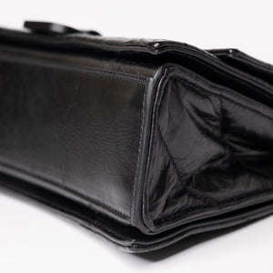 BALENCIAGA CRUSH SMALL CHAIN BAG SO BLACK