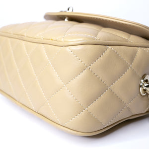 CHANEL CAMERA BAG WITH TASSEL BEIGE SHW