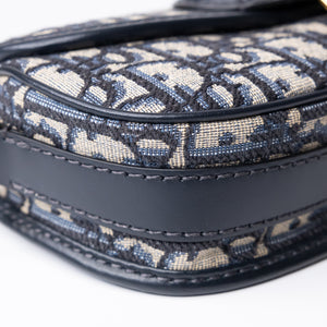 CHRISTIAN DIOR EAST-WEAT BOBBY BAG BLUE DIOR OBLIQUE JACQUARD