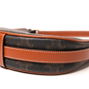 CELINE MINI AVA BAG WITH TRIOMPHE CANVAS GHW