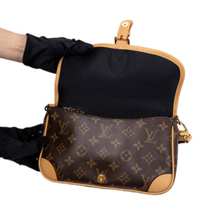 LOUIS VUITTON DIANE MONOGRAM CANVAS BAG WITH JACQUARD STRAP