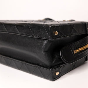 CHANEL 22B SMALL VANITY CASE CALFSKIN BLACK GHW
