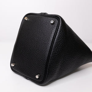 HERMES PICOTIN 18 LOCK BAG CLEMENCE BLACK SHW STAMP Y