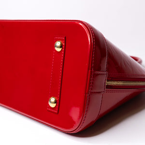 LOUIS VUITTON ALMA PM PATENT LEATHER RED GHW