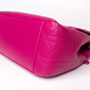 CHRISTIAN DIOR MISS DIOR SHOULDER BAG LAMBSKIN HOT PINK