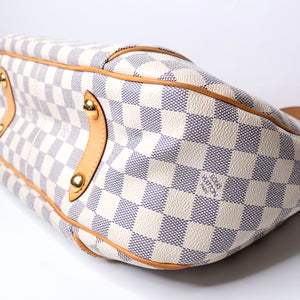 LOUIS VUITTON DAMIER AZUR GALLIERA PM SHOULDER BAG GHW