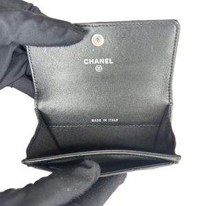 CHANEL VINTAGE CARD HOLDER BLACK