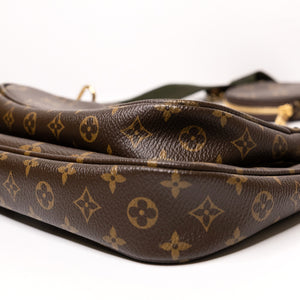 LOUIS VUITTON MULTI POCHETTE ACCESSORIES ROSE CLAIR MONOGRAM CANVAS GHW