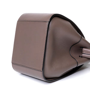 LOEWE MINI HAMMOCK DRAWSTRING BAG GRAINED CALF SKIN DARK TAUPE SHW