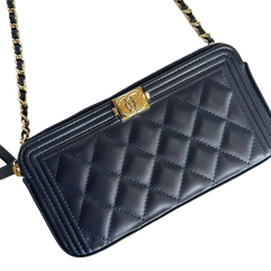 CHANEL BOY MINI WOC CALFSKIN GHW