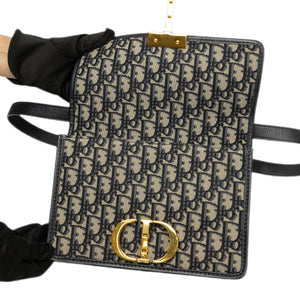 CHRISTIAN DIOR MONTAIGNE 30 MEDIUM BAG OBLIQUE JACQUARD GHW