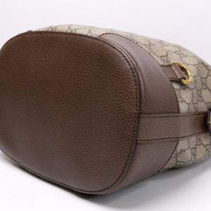 GUCCI GG SUPREME DRAWSTRING BUCKET BACKPACK CANVAS MULTICOLOR GHW