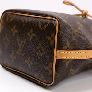 LOUIS VUITTON NANO NOE MONOGRAM CANVAS GHW