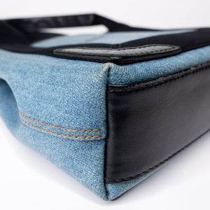BALENCIAGA NAVY CABAS SMALL TOTE IN BLUE COATED CANVAS