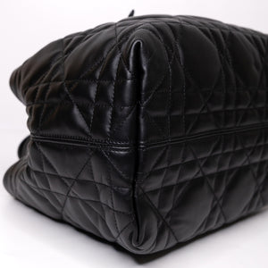 CHRISTIAN DIOR MEDIUM TOUJOURS BAG BLACK MACROCANNAGE CALFSKIN LEATHER GHW