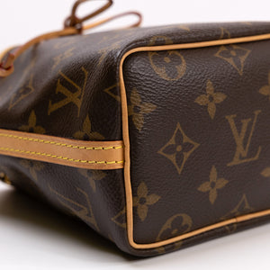 LOUIS VUITTON NANO NOE MONOGRAM CANVAS GHW