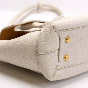 BOTTEGA VENETA ARCO BAG CALFSKIN WHITE GHW