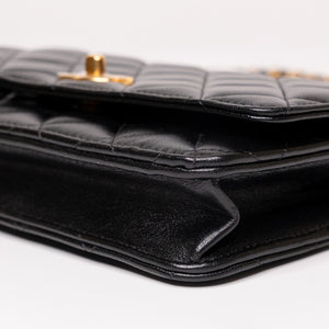 CHANEL 25A PEARL CRUSH WALLET ON CHAIN LAMBSKIN LEATHER GHW (MICROCHIP)