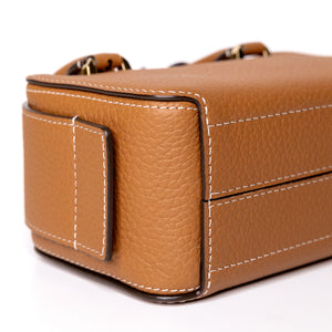 DELVAUX COOL BOX NANO GOLD CALF SKIN GHW