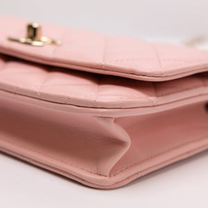 CHANEL TOP HANDLE TRENDY CC WALLET ON CHAIN (MICROCHIP)