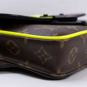 LOUIS VUITTON S LOCK SLING BAG MONOGRAM CANVAS BLACK HARDWARE