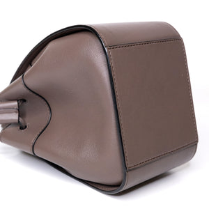 LOEWE MINI HAMMOCK DRAWSTRING BAG GRAINED CALF SKIN DARK TAUPE SHW