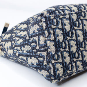 CHRISTIAN DIOR MEDIUM DIORTRAVAL NOMAD POUCH BLUE OBLIQUE